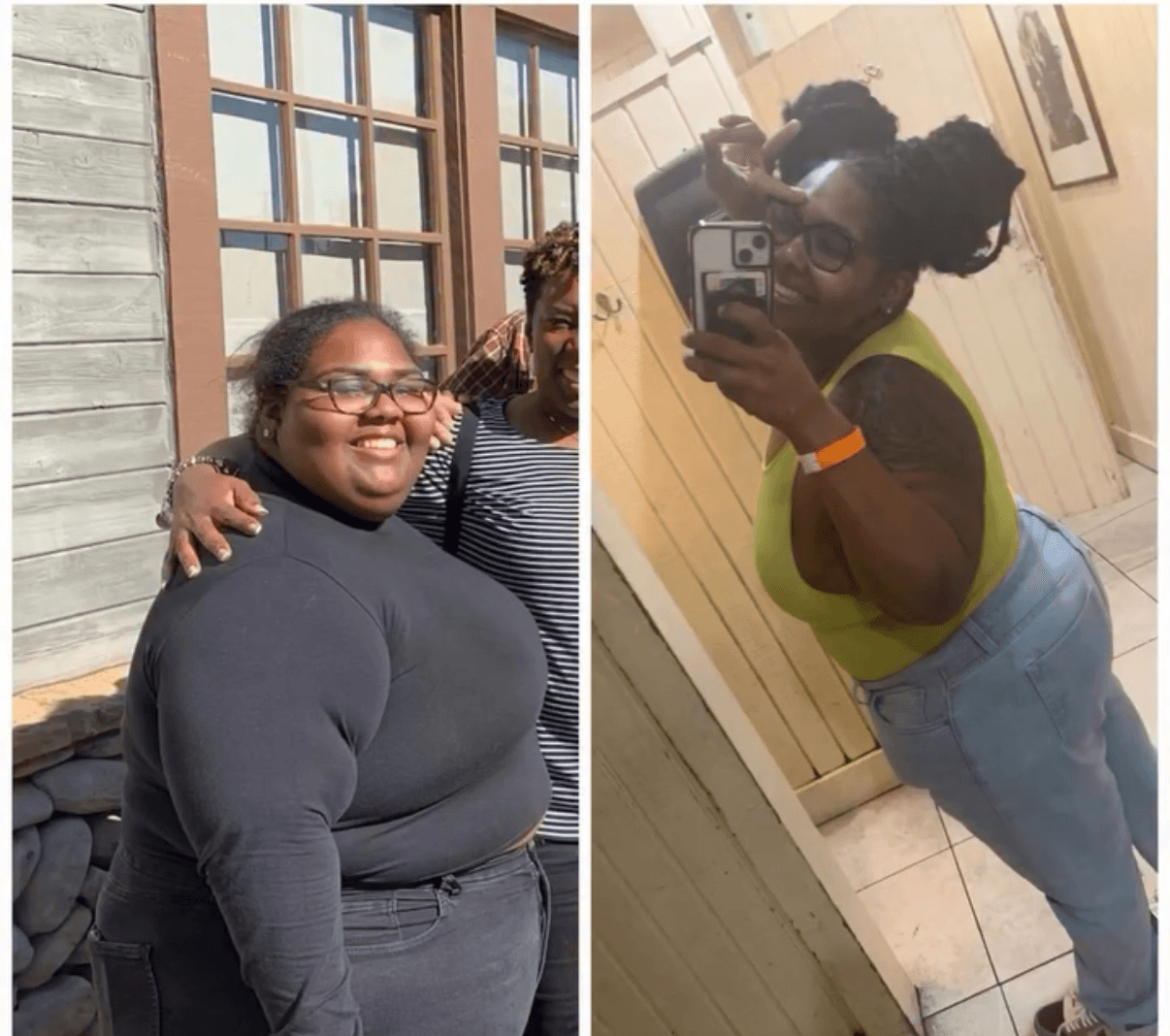 Before and after results